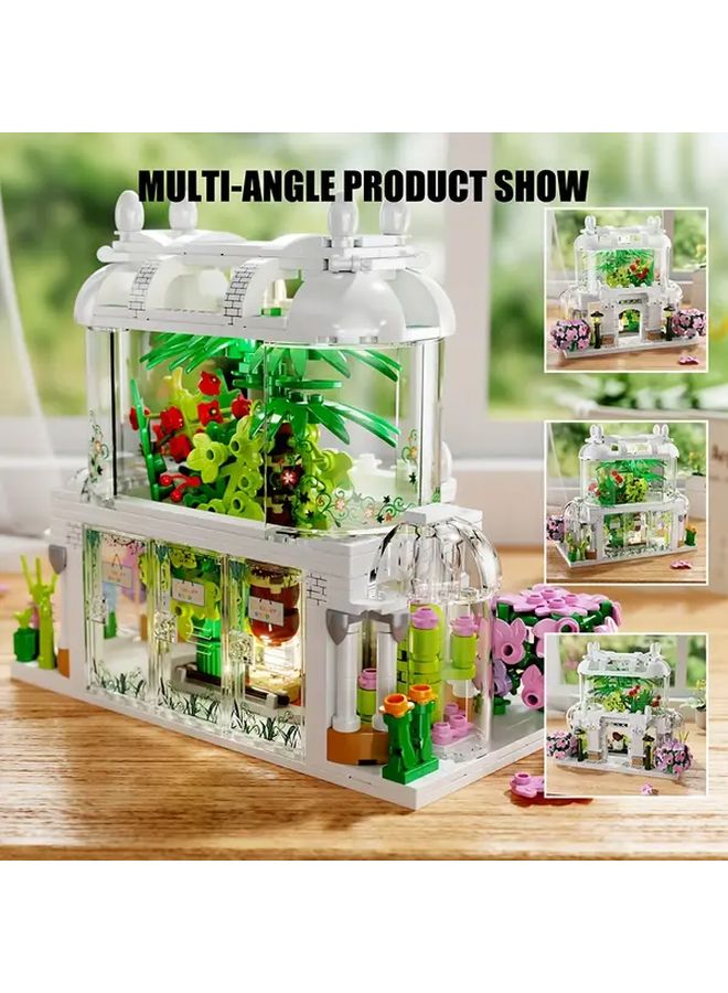 TYCOLE T2069 Flower Shop Building Blocks Set 597pcs Educational Toy City Street Scene Gift - Image 3